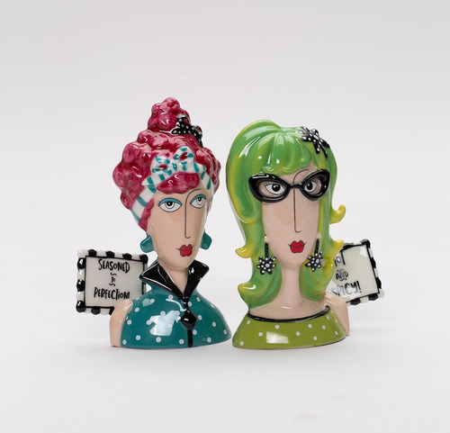 Salero Y Pimentero Picante De Porcelana Fina Dollymama's Lad