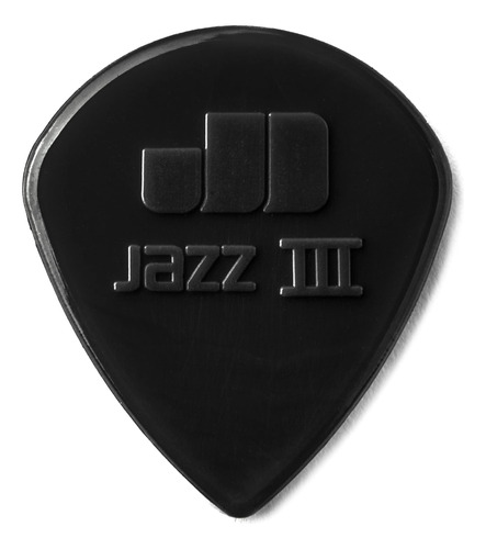 Jim Dunlop Nylon Jazz Iii, Negro, 1,38 Mm,