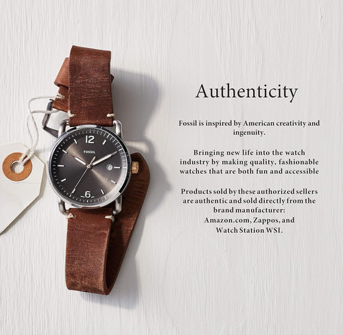 Reloj Analógico Fossil, Para Mujer, Acero Inoxidable, 34mm
