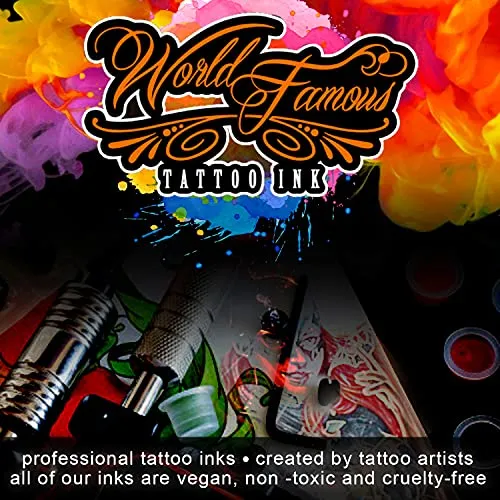 Tinta De Tatuaje Morado, Vegana Y Profesional, 15 Ml