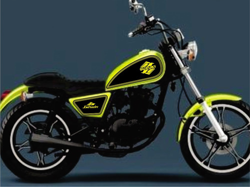 Adesivo Tanque Lateral Intruder 125 Mod. 34e Kit 6 Adesivos