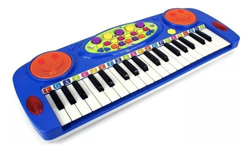 Organeta Piano Para Niños Luces Micrófono Soporte Partitura