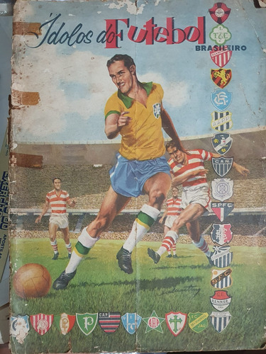 Album Idolos Do Futebol Brasileiro 1956 Com Garrincha 
