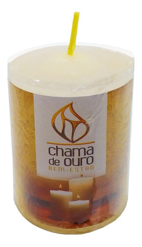 Vela Votiva Pequena 90g Branca Decorativa Premium Bem Estar 