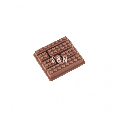 Molde De Silicona Chocolate Bombones Ladrillos Lego X7