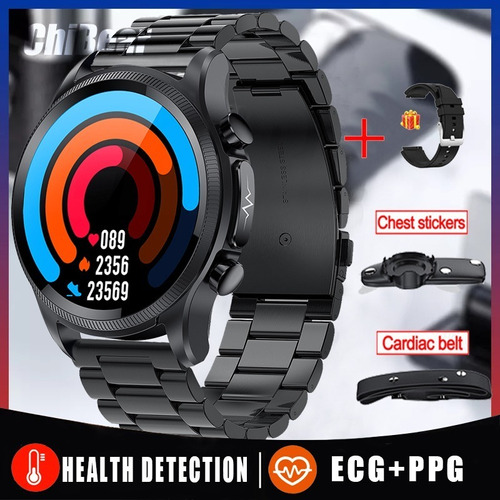 Reloj Inteligente Ecg Smartwatch 1.39 Para Hombre, Glucosa E
