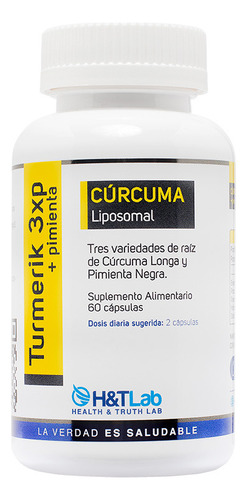 Curcuma Con Pimienta Liposomal Tumerik 3xp 60 Caps Hyt Lab