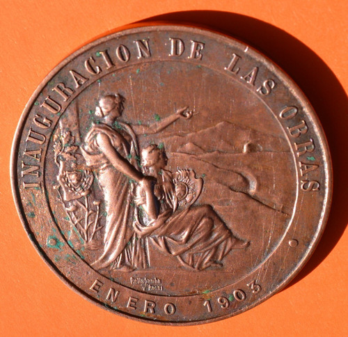 Antigua Medalla Ferrocarril De Jujuy A Bolivia 1903