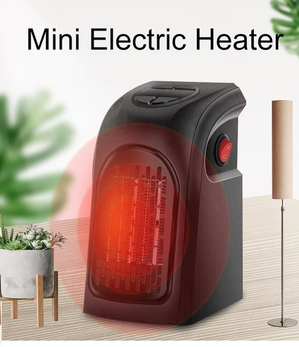 Imagen 2 de 3 de Estufa Portatil De Pared Calefactor Control Remoto Invierno