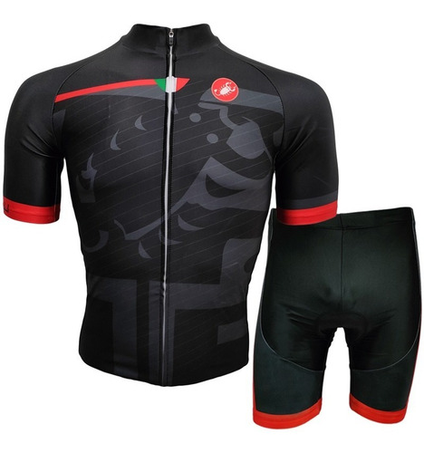 Uniforme Traje Castelli Manga Corta Bicicleta Ruta Jersey