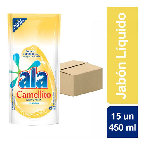 Pack X 15 Un Ala Camellito Ropa Fina Lavado A Mano 450ml