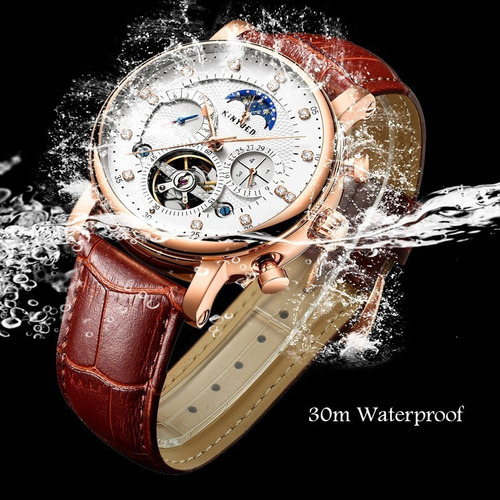 Reloj Mecánico Kinyued Fashion Moon Phase