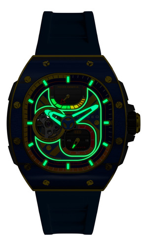 Reloj Hombre Nubeo Spartan Blue Nb-6105-04 Edición Limitada