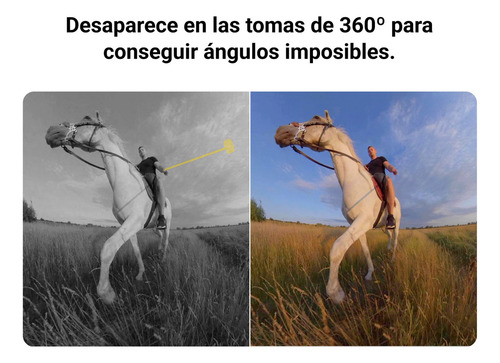 Palo invisible para selfies Insta360 de 72 cm