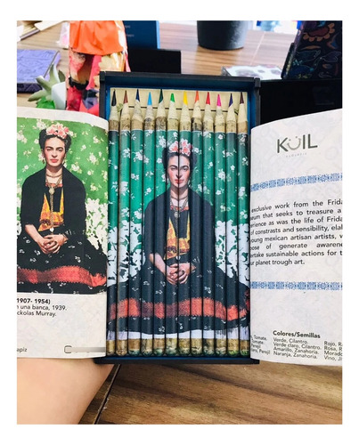 Colección De Lapices Colores Ecológicos Frida Kahlo, Kuil
