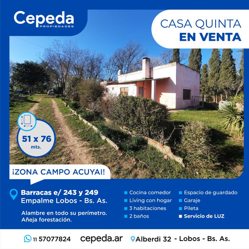 Casa Quinta En Empalme Lobos