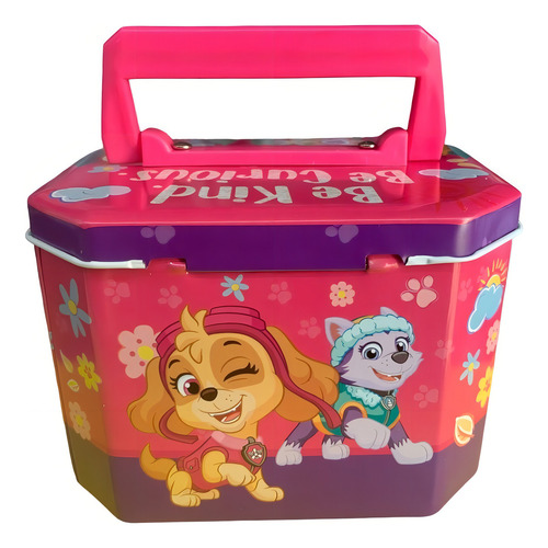 Alcancia Metalica De Baúl Con Candado Paw Patrol (niña)