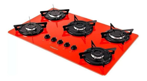 Fogão cooktop gás Fogatti V500X vermelho 127V/220V