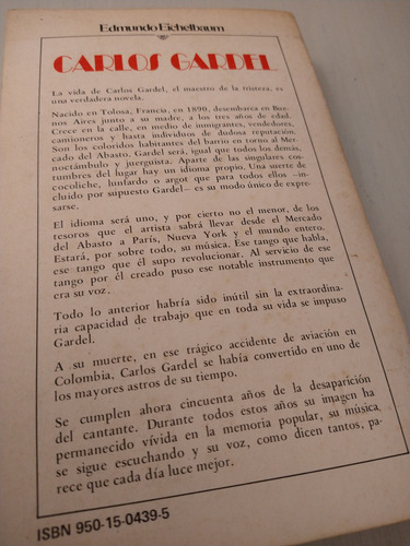 Carlos Gardel Biografía E Historia Edmundo Eichelbaum ' 85 (Usado)