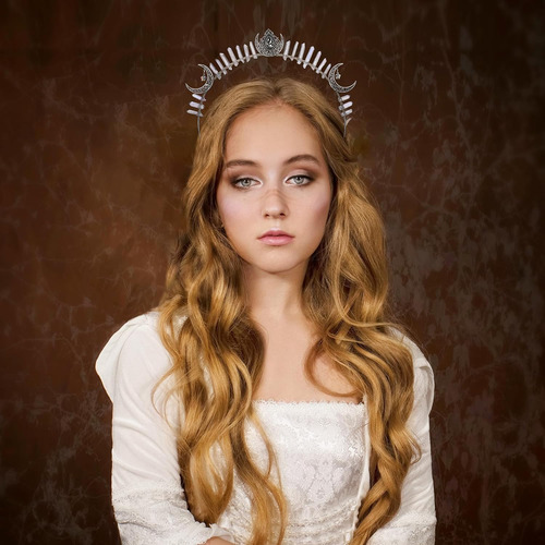 Corona De Halo De Diosa - Diadema De Luna Estrella - Ti...