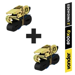 Comprar Kit 2 Cinta Catraca Amarrar Caminhão Cargas 800 Kg Vonder no Mercado Livre