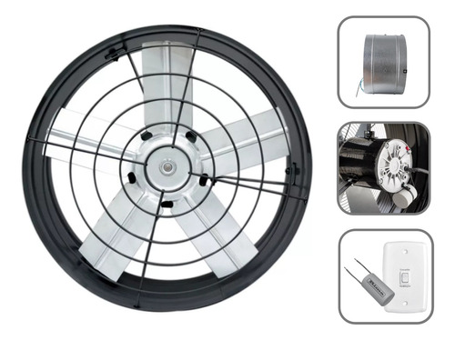 Exaustor Ind. 50cm Alta Vazão 9.600 M³h Cabine De Pintura -a