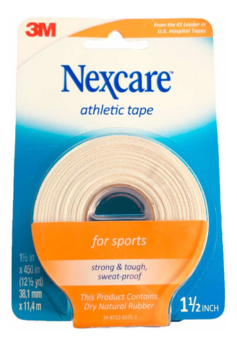 Cinta Deportiva 3m Nextcare Athletic Tape  38mm X 11.4m