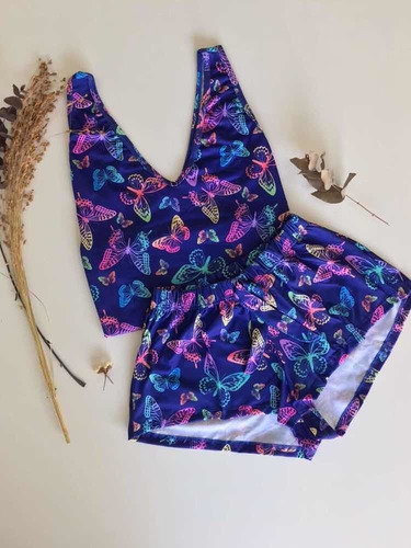 Pijama Mariposa Mujer Musculosa Verano