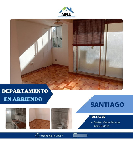 ¡gran Oportunidad De Arriendo En General Bulnes, Santiago !