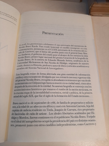 Nicolás Bravo - Eduardo Miranda Arrieta (Usado)