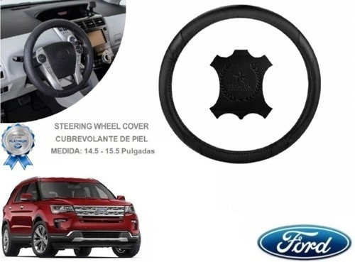 Funda Cubrevolante Negro Piel Ford Explorer 2018 A 2019