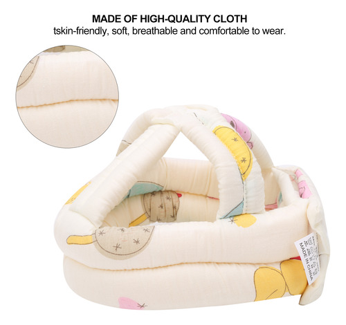 Gorro Protector De Tela Para Bebé Cómodo Niño Anticolisión A