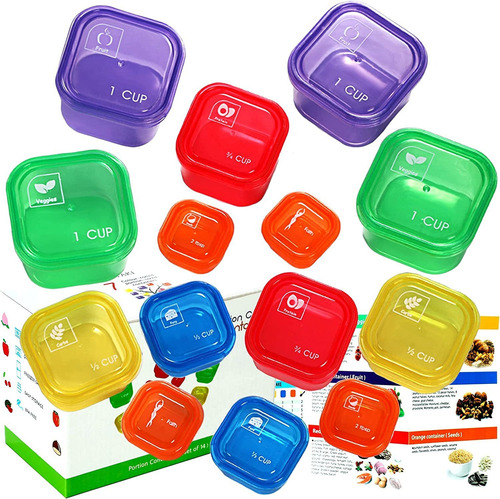 Envases Para El Control De Las Porciones  Juego Doble (14...