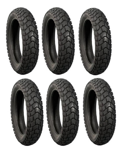Kit 6 Pneu 110/90-17 60p Bros 150 160 Mt60 Mt60 Traseiro