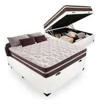 Comprar Cama Box Baú Casal + Colchão De Molas Colchões Classic