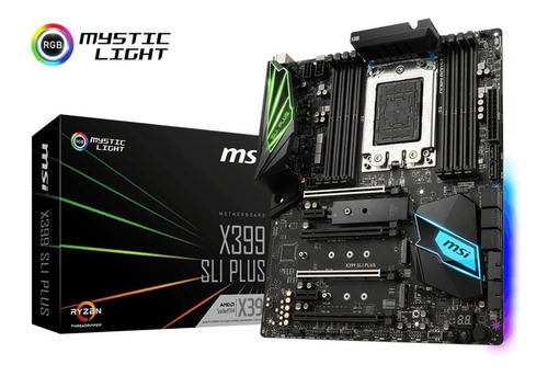 Placa Mãe Msi X399 Sli Plus Amd Tr4 Threadripper Ddr4