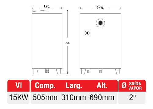 Sauna A Vapor Inox 16kw Com Quadro Trifásico 380v Albacete