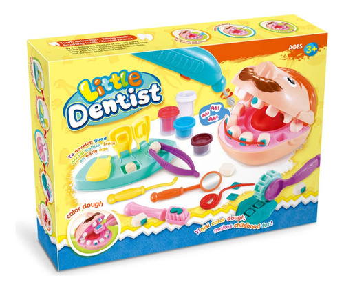 Masa Play-doh El Dentista Bromista 6 Latas + Accesorios 3+