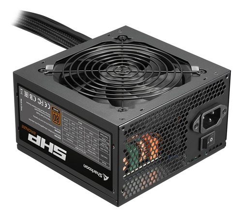 Fuente De Poder Para Pc Sharkoon Shp Bronze 600w Color Negro