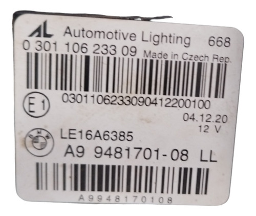 Farol Esquerdo Bmw 320i 19/22 (Usado)