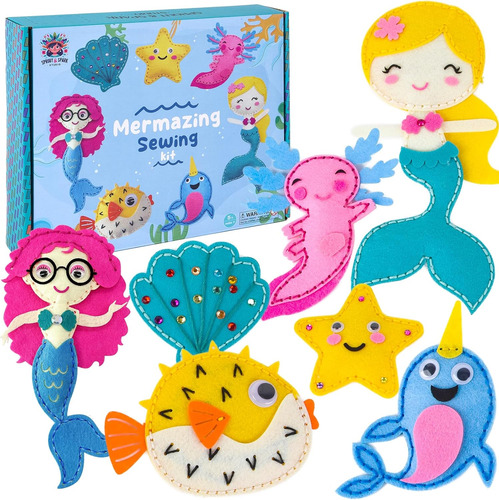 Sprout & Spark Studio Kit De Costura Para Niños, Juego De Br