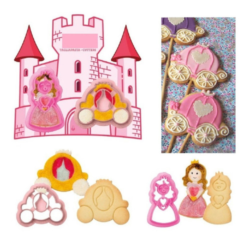 Cortador De Galletas Princesa Y Carruaje