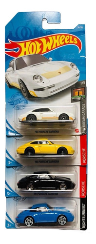 Carritos Hot Wheels Set X4  96 Porsche Carrera Nuevos