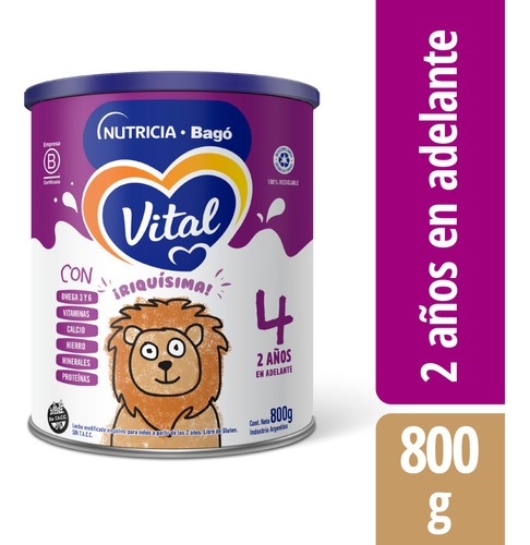 Leche Vital Bifibras 4 Tarro X 800g Promo X 6 Latas