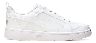 Tênis Casual Masculino Rebound V6 Low Puma Puma White-cool Light Gray Geométrico 42 Br