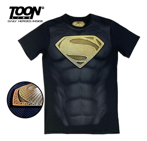Playera Toon Line Superman Dorado Para Caballero