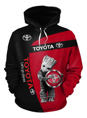 Sudadera Con Capucha Y Logotipo De Toyota Para Hombre