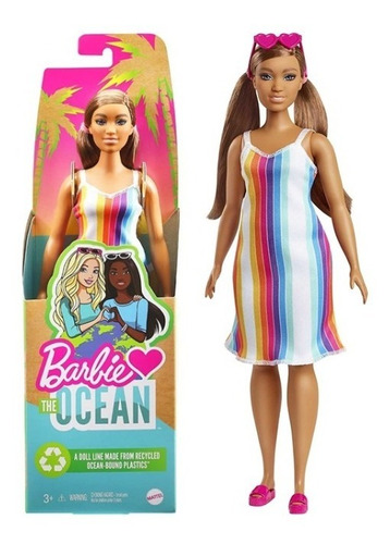 Muñeca Barbie Loves The Ocean Beach Barbie Morena Playera