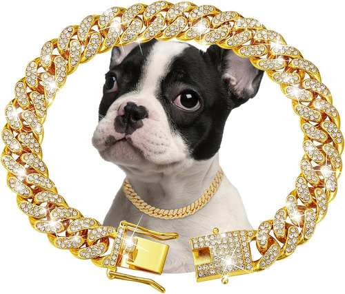 Lujoso Collar Para Perro Correa Resistente Comoda Mascotas