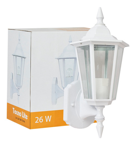 Lampara Pared Tecnolite Alum Blanco 26w San Remo Decorativa